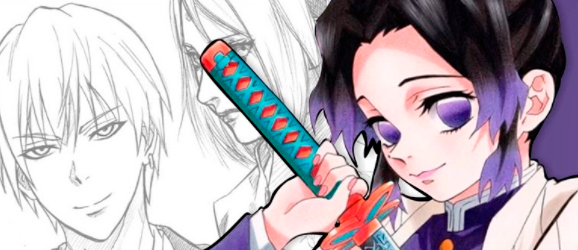 Método Animes Fanart - Desenho da Nezuko Kamado do anime Kimetsu