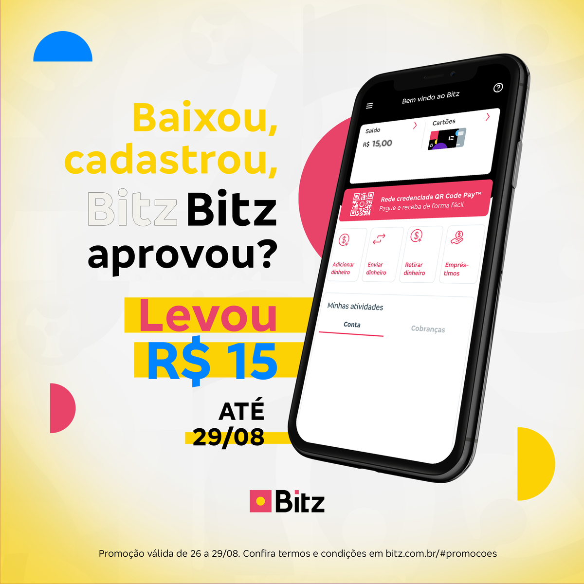 Bitz, fintech de carteira digital do Bradesco, dará R$ 15 reais de bônus  aos novos clientes – CidadeMarketing