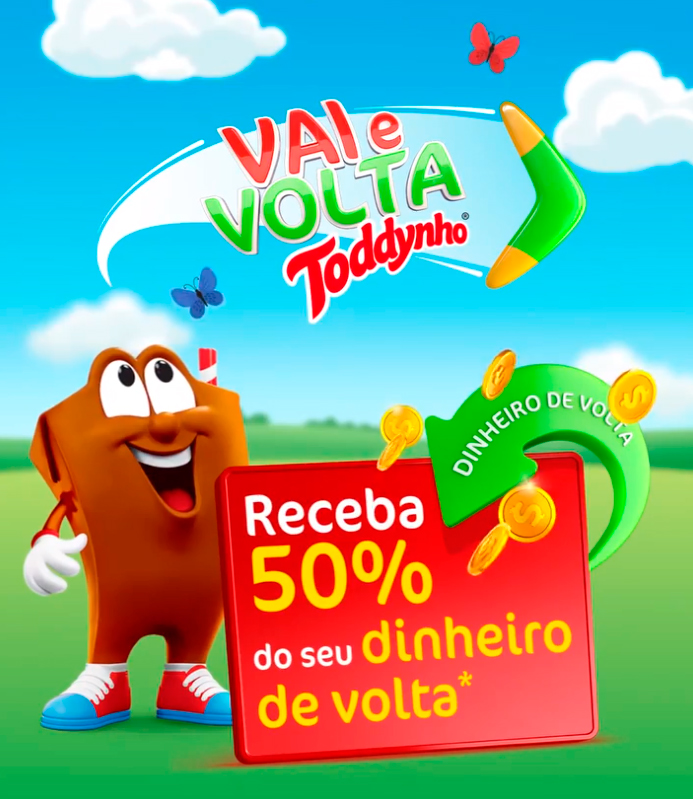 Em ação promocional, Toddynho®️ da 50% do dinheiro de volta* aos  consumidores na ação “Vai e Volta” – CidadeMarketing