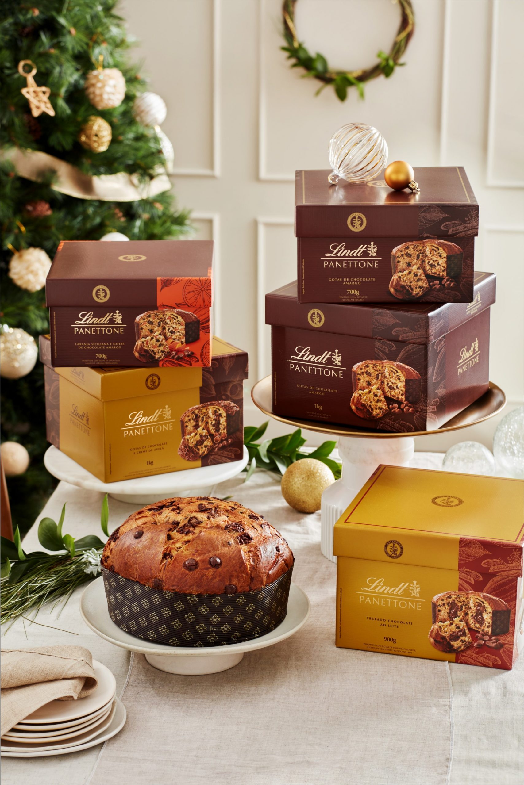 Panettone Lindt Laranja Siciliana e Chocolate Amargo