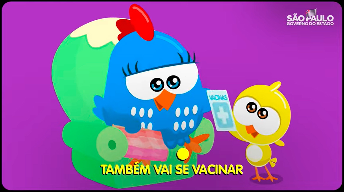 Galinha Vacinadinha' estrela campanha de incentivo à imunização infantil  contra Covid em SP; veja - Jornal O Globo