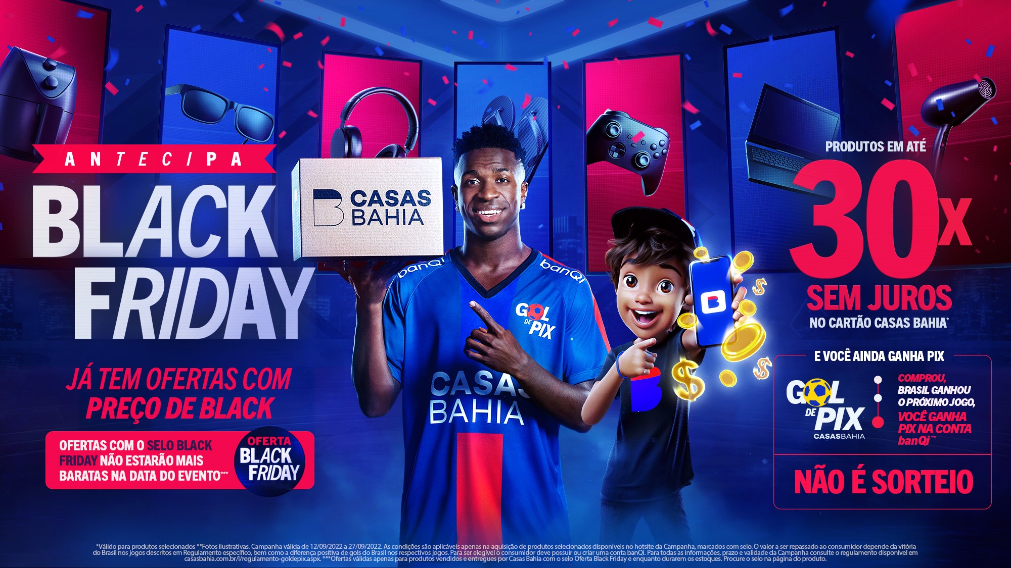 Rifa tag games  Black Friday Casas Bahia