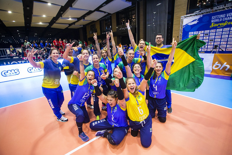 Brasil avança para as quartas de finais da Copa do Mundo de Vôlei Sentado