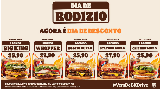 Promoção Sua opinião vale um sandwich – Foto de Burger King, São