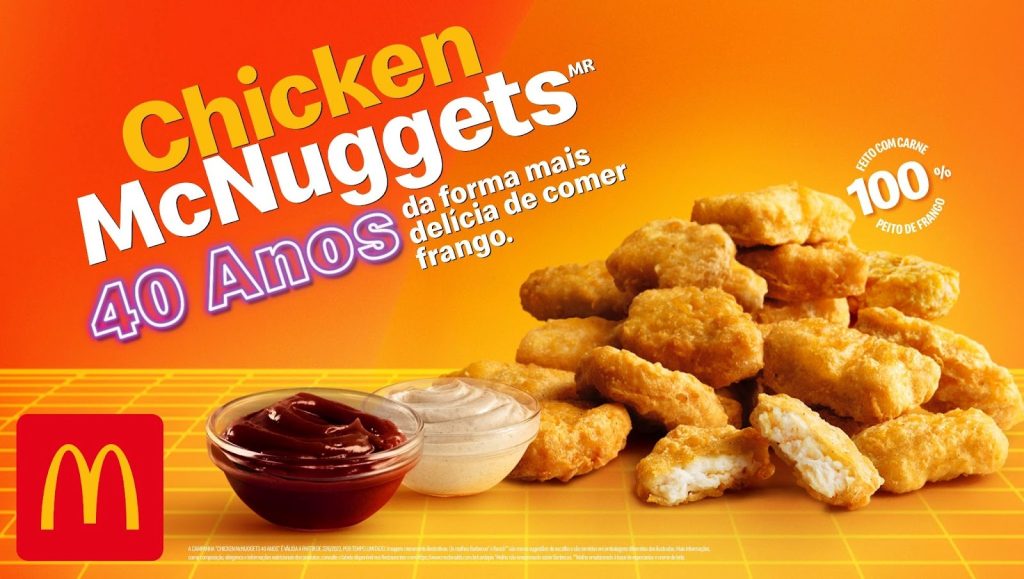 McDonald's celebra 40 anos dos Chicken McNuggets com oferta especial e