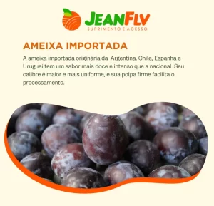 A ameixa importada originária da Argentina, Chile, Espanha e Uruguai tem um sabor mais doce e intenso que a nacional.