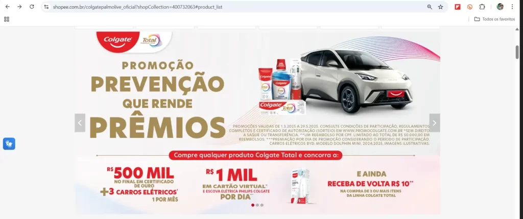 Embora a comercialização do produto Colgate Total Clean Mint esteja proibida pela Anvisa, ele ainda pode ser encontrado à venda no comércio local e, principalmente, em plataformas de e-commerce