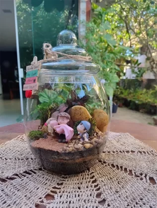 Os projetos dos Jardim em Miniatura são entregues de forma personalizada para esta data especial, com frete gratuito para a cidade de Aracaju.