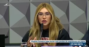 A influenciadora afirmou que já realizou ações publicitárias para a marca Esportes da Sorte e, atualmente, é contratada para divulgar a plataforma Blazer.