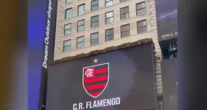 Flamengo brilha na Times Square em ação que celebra sua torcida global e mira o Mundial de Clubes da FIFA.
