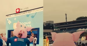 Influenciadores digitais e o público que participou do The Town elogiaram e comemoraram a presença do Porquinho da Paulista no evento.