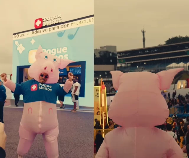 Influenciadores digitais e o público que participou do The Town elogiaram e comemoraram a presença do Porquinho da Paulista no evento.