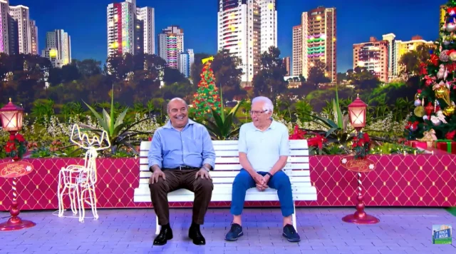 Encontro emocionante entre Carlos Alberto de Nóbrega e seu pai, Manoel de Nóbrega, marca edição histórica do humorístico