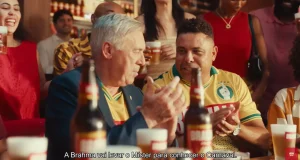 Campanha conecta futebol, samba e identidade nacional.