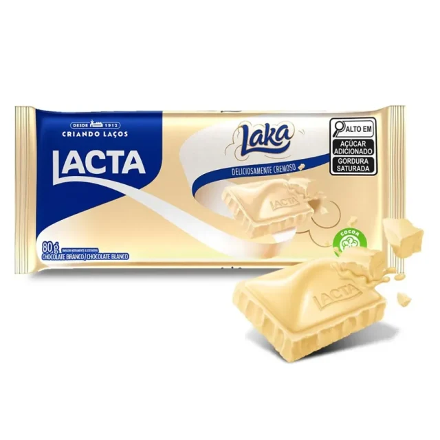 Lacta erra embalagem e Anvisa determina recolhimento de chocolate branco Anvisa determina recolhimento do lote CC28525493 do chocolate branco Laka após erro de embalagem que omitiu informação sobre glúten e pode causar riscos à saúde.