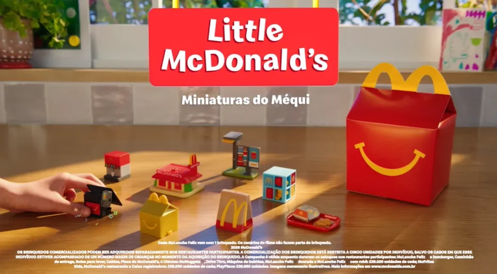 Coleção “Little McDonald’s” traz 14 brinquedos inéditos no Brasil que recriam o universo do Méqui em versão miniatura.