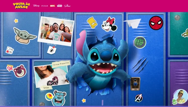 Com Stitch como protagonista, campanha reúne mais de 3 mil itens de papelaria e oferece notebooks em promoção válida até março de 2026.