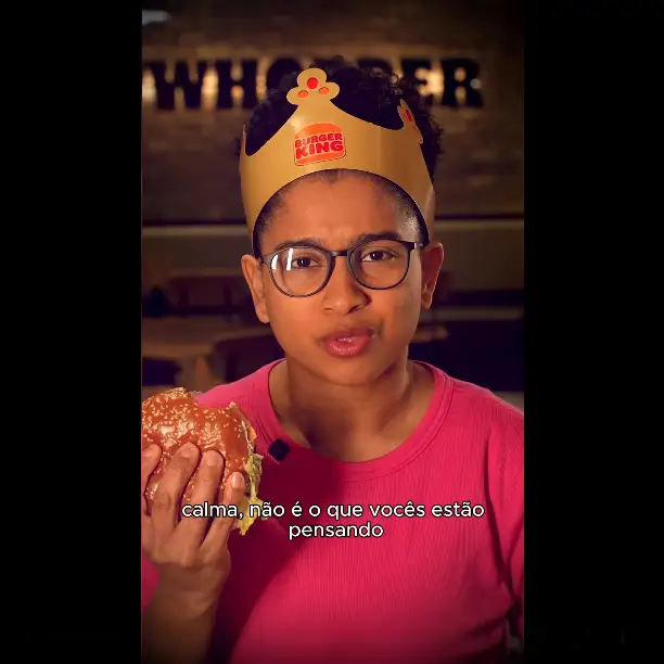 Burger King lança campanha com irmã gêmea de Milena do BBB26 Marca usa humor e referência ao BBB26 para divulgar promoção de 2 Whopper por R$ 25,90.