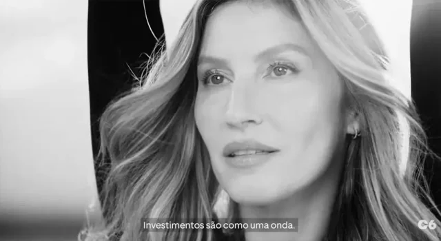C6 Bank lança campanha com Gisele Bündchen para o C6 Invest, usando o surfe como metáfora para estratégia no mercado financeiro.
