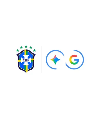 Google fecha parceria com CBF e leva inteligência artificial às seleções brasileiras Logos do Google e da CBF lado a lado representando a parceria oficial de 30 de março de 2026