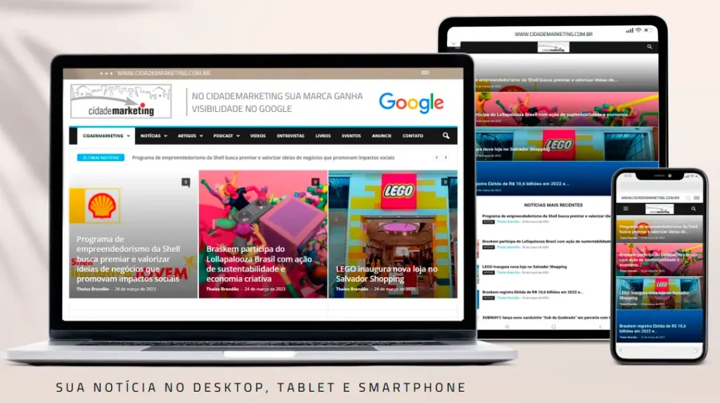 Sua marca vira notícia e ganha presença digital.