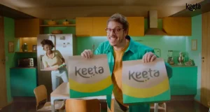 Keeta lança campanha com Fábio Porchat e destaca entrega média de 31 minutos, reforçando crescimento em SP e Santos.