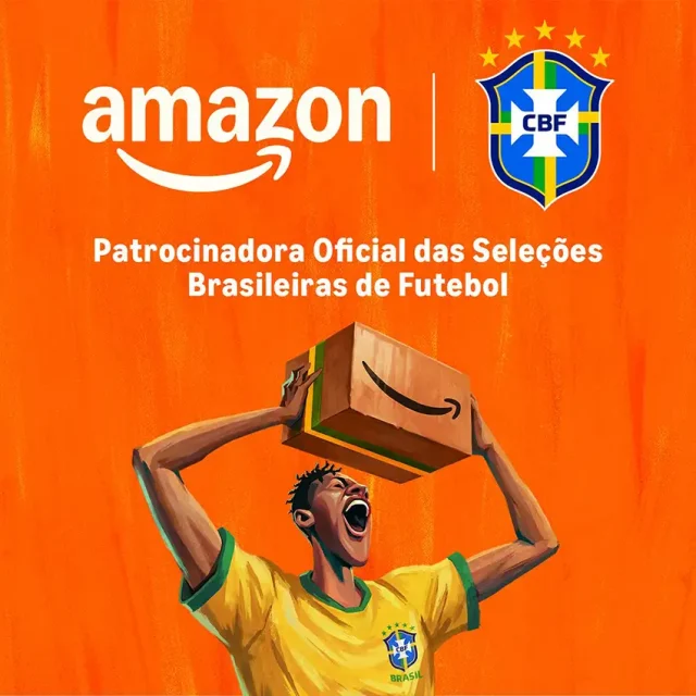 Acordo de dois anos com a CBF inclui seleções masculina, feminina e categorias de base, reforçando estratégia da Amazon no esporte.