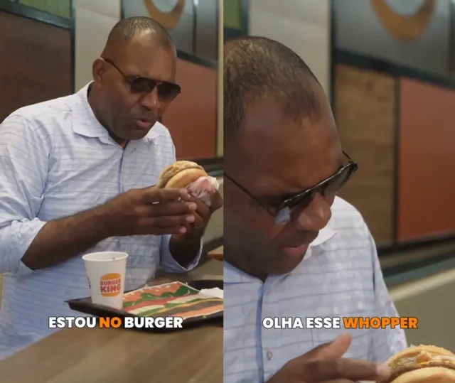 Campanha usa humor e linguagem sensorial para promover o Whopper e impulsionar vendas no aplicativo durante o Mês do Churrasco.