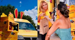 Nestlé e Garoto levaram “carro do ovo” às ruas de SP e ES com venda itinerante de chocolates e experiência de marca na Páscoa.