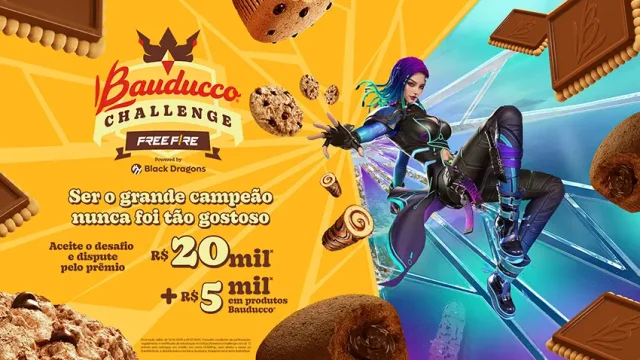 Bauducco anuncia campeonato de Free Fire com prêmio de R$ 25 mil, mapa exclusivo, influenciadores e ações especiais para a comunidade gamer. Marca aposta no universo dos e-sports com torneio aberto, mapa temático exclusivo, influenciadores e experiências inspiradas na cultura gamer.