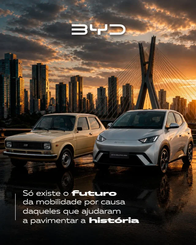 Volks e BYD homenageiam Fiat pelos 50 anos no Brasil Concorrentes destacam a contribuição da montadora para a indústria automotiva e a inovação.
