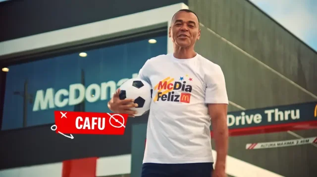 Cafu é anunciado como embaixador do McDia Feliz 2026 Cafu é o embaixador do McDia Feliz 2026. A campanha acontece em 22 de agosto e destinará a renda das vendas do Big Mac para projetos de saúde, bem-estar e educação.