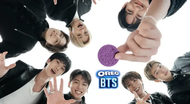 OREO BTS chega ao Brasil com sabor inédito inspirado no hotteok coreano. Edição limitada será lançada em 3 de agosto com embalagens exclusivas.