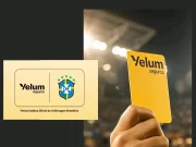 Cartão amarelo vira espaço publicitário inédito no futebol brasileiro CBF anuncia a Yelum Seguros como patrocinadora oficial da arbitragem. Pela primeira vez, uma marca estampará os cartões amarelos utilizados pelos árbitros nas competições nacionais.