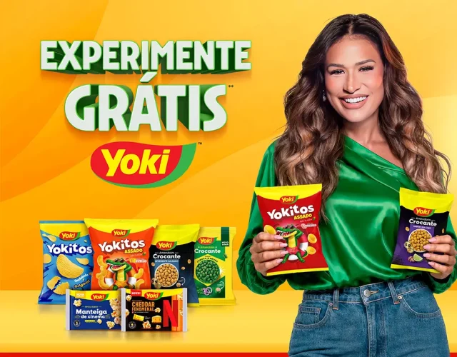 Com Simone Mendes e Érick Jacquin, Yoki lança promoção com cashback de até R$ 20 Yoki lança promoção com Simone Mendes e Érick Jacquin e oferece cashback de até R$ 20. Saiba como participar e receber o reembolso via PIX.