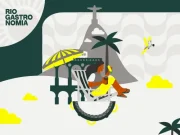 Arte do Rio Gastronomia 2026 destaca parceria entre Banco do Brasil, Elo e Estilo, com ilustração do Rio de Janeiro e identidade do festival gastronômico.