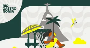 Arte do Rio Gastronomia 2026 destaca parceria entre Banco do Brasil, Elo e Estilo, com ilustração do Rio de Janeiro e identidade do festival gastronômico.