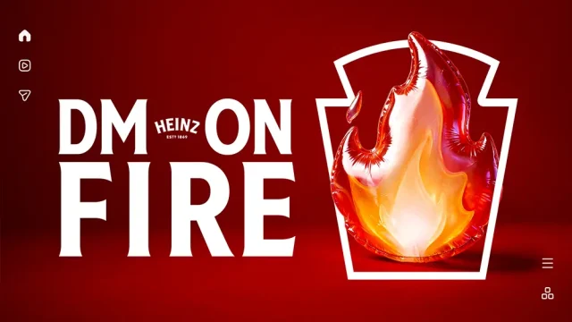Heinz apimentou o Dia do Sexo com 69% de desconto no Ketchup Picante Ação criada pela Africa Creative transformou prints de conversas com o emoji de fogo em cupons de desconto no Heinz Ketchup Picante.