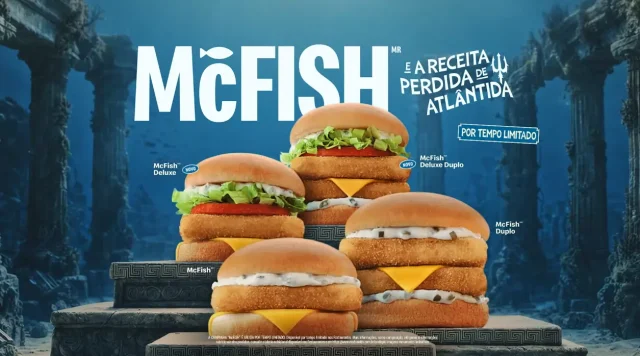 McDonald’s vai ao fundo do mar para buscar o sanduíche de peixe favorito dos Méqui Lovers McFish retorna ao cardápio em todo o Brasil com campanha inspirada em Atlântida e apresenta o novo McFish Deluxe