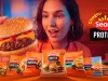 Linha Seara Protein com hambúrguer, almôndega, pizza, filé de frango e Levíssimo em campanha de lançamento de novos produtos.