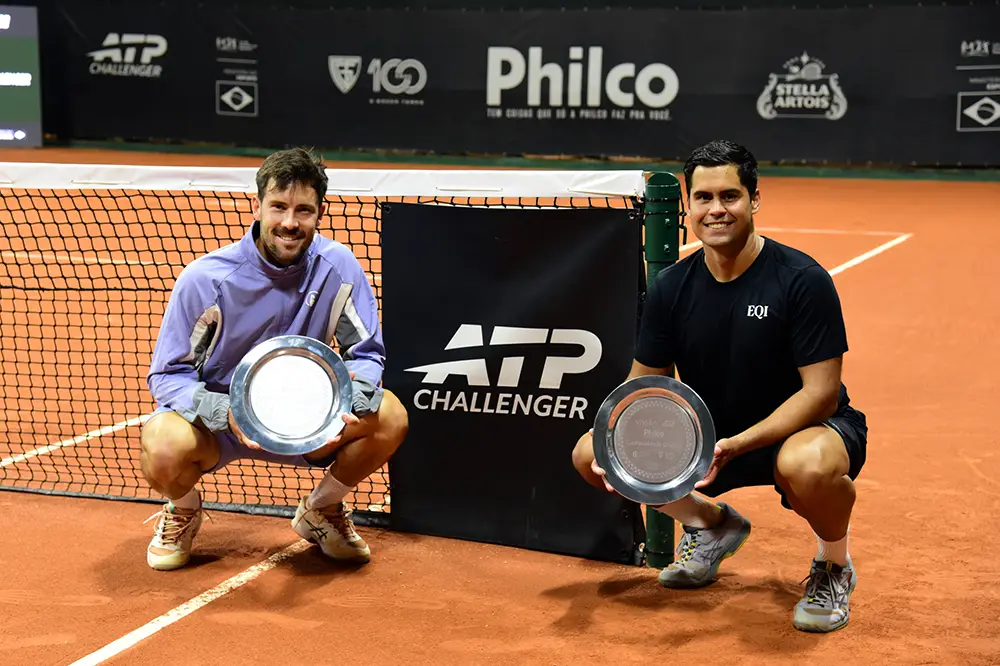 Marcelo Zormann e Mariano Kestelboim conquistam o título de duplas do ATP Challenger de Curitiba.