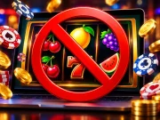 Prazo para sacar dinheiro das bets termina nesta segunda (5); sites saem do ar na terça Ilustração de cassino online com frutas, máquina de caça-níquel e símbolo de proibição representando o bloqueio das apostas online no Brasil.
