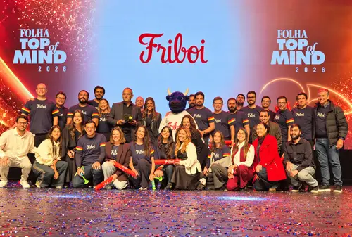 Friboi é a marca de carnes mais lembrada no Folha Top of Mind 2026 Friboi lidera a lembrança de marcas de carnes no Folha Top of Mind 2026 pela sétima vez e vence a categoria Churrasco pelo terceiro ano seguido.