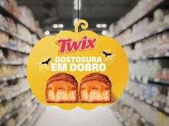 Twix entra no clima de Halloween Marca aposta em decoração temática e exposição especial para ampliar a visibilidade dos produtos durante o mês de outubro.