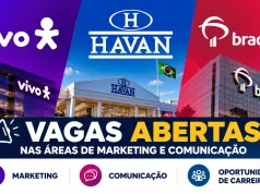 Oportunidades incluem especialista em growth marketing, analista de comunicação interna e analista de patrocínios, com posições em São Paulo e Santa Catarina.