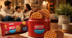 Novidade combina waffle crocante com chocolate ao leite e reforça a estratégia da companhia no segmento ChocoBakery, que une as categorias de chocolates e biscoitos.