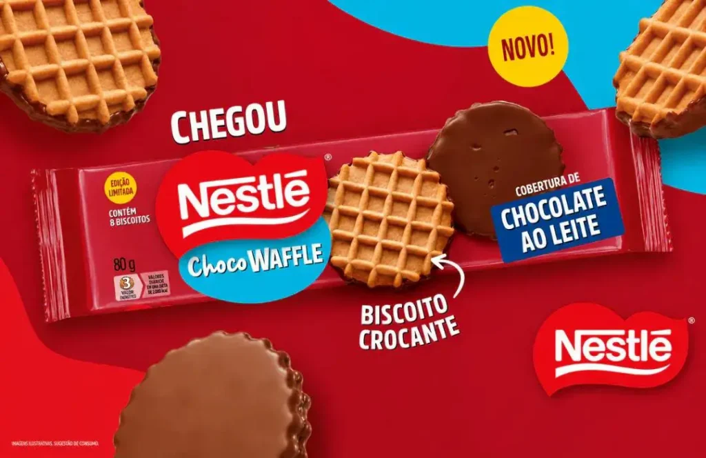 Novidade combina waffle crocante com chocolate ao leite e reforça a estratégia da companhia no segmento ChocoBakery, que une as categorias de chocolates e biscoitos.